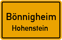 Breite Steige in BönnigheimHohenstein