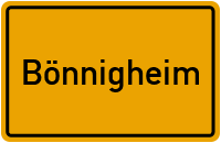 Ortsschild von Stadt Bönnigheim in Baden-Württemberg
