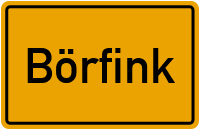 Ortsschild von Gemeinde Börfink in Rheinland-Pfalz