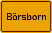 City Sign Börsborn