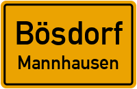 Straßen in Bösdorf Mannhausen