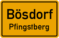 Wiesenweg in BösdorfPfingstberg