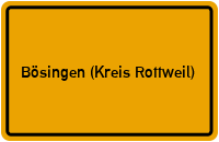 City Sign Bösingen (Kreis Rottweil)