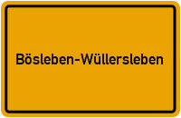 City Sign Bösleben-Wüllersleben