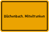 City Sign Büchenbach, Mittelfranken