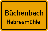 Straßenverzeichnis Büchenbach Hebresmühle