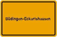 Ortsschild Büdingen-Eckartshausen