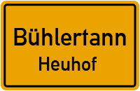Straßenverzeichnis Bühlertann Heuhof