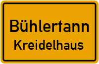 Straßenverzeichnis Bühlertann Kreidelhaus