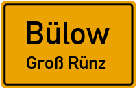 Straßen in Bülow Groß Rünz