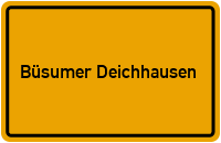 City Sign Büsumer Deichhausen