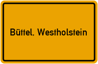 City Sign Büttel, Westholstein