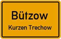 Dorfstraße in BützowKurzen Trechow