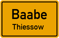 Strandstraße in BaabeThiessow