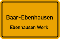 Heideweg in Baar-EbenhausenEbenhausen Werk