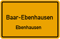 Tannenweg in Baar-EbenhausenEbenhausen