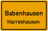 Aschaffenburger Weg in 64832 Babenhausen (Harreshausen)