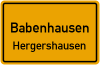 Bürgerhausstraße in 64832 Babenhausen (Hergershausen)