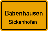 Sickenhöfer-Babenhäuser Grenzschneise in BabenhausenSickenhofen