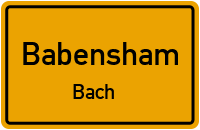 Straßenverzeichnis Babensham Bach