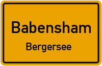 Straßenverzeichnis Babensham Bergersee