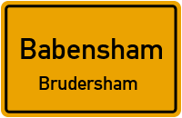 Straßenverzeichnis Babensham Brudersham