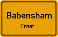 Straßenverzeichnis Babensham Ernst