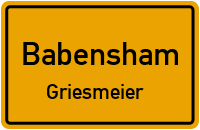 Straßenverzeichnis Babensham Griesmeier