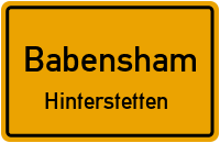 Straßenverzeichnis Babensham Hinterstetten