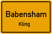 Straßenverzeichnis Babensham Kling