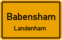 Straßenverzeichnis Babensham Landenham