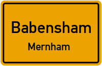 Straßenverzeichnis Babensham Mernham
