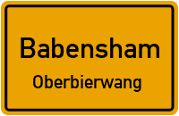 Straßenverzeichnis Babensham Oberbierwang