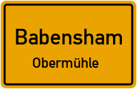 Straßenverzeichnis Babensham Obermühle