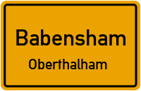 Straßenverzeichnis Babensham Oberthalham