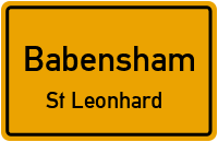 Straßenverzeichnis Babensham St Leonhard