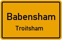 Straßenverzeichnis Babensham Troitsham