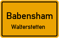 Straßenverzeichnis Babensham Walterstetten