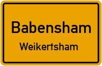 Straßenverzeichnis Babensham Weikertsham