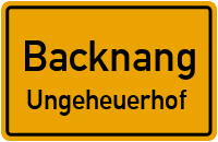 Weissacher Straße in BacknangUngeheuerhof