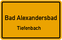 Straßen in Bad Alexandersbad Tiefenbach