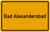 City Sign Bad Alexandersbad