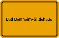 Ortsschild Bad Bentheim-Gildehaus