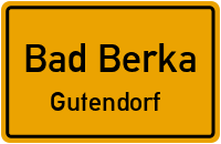 Hinterdorfstraße in Bad BerkaGutendorf