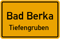 Dorfstraße in Bad BerkaTiefengruben