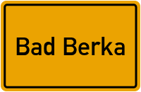 City Sign Bad Berka