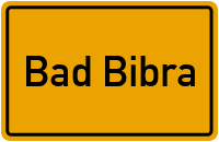 City Sign Bad Bibra