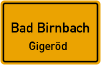 Straßenverzeichnis Bad Birnbach Gigeröd