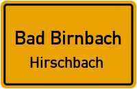 Straßenverzeichnis Bad Birnbach Hirschbach