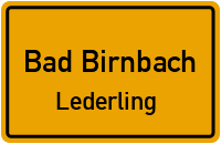 Straßenverzeichnis Bad Birnbach Lederling